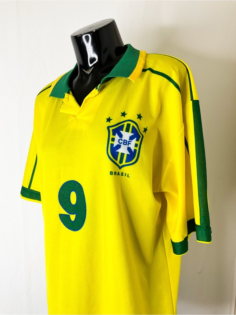 Brasil Yellow & Green Soccer Jersey - Vintage - Picture 7 of 8
